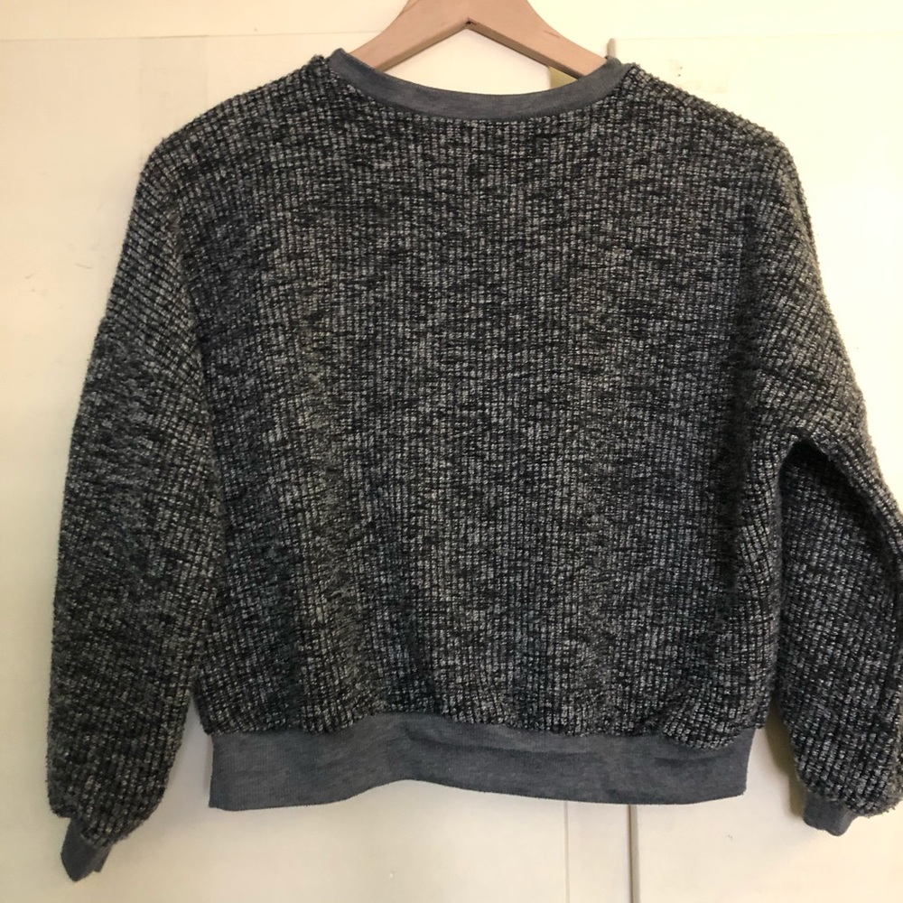 Cropped "grandpa" sweater